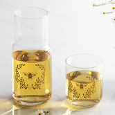 Ashdene 2 Piece Elegant Bee Crystal Carafe &amp; Glass Set