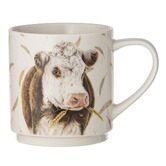 Ashdene 4 Piece Farmyard Faces 330ml Stackable Mug Set