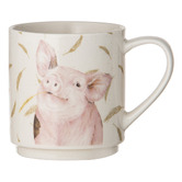 Ashdene 4 Piece Farmyard Faces 330ml Stackable Mug Set