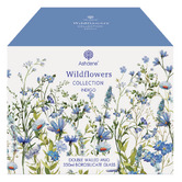 Ashdene Indigo Wildflowers 350ml Double Wall Glass Mug
