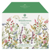 Ashdene Forest Wildflowers 350ml Double Wall Glass Mug