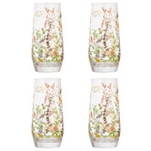 Ashdene Wildflowers 470ml Crystal Highball Tumblers