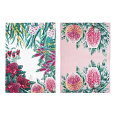 Ashdene 2 Piece Banksia Native Flora Kitchen Towel Set