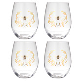 Ashdene Elegant Bee 570ml Crystal Tumblers
