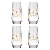 Ashdene Elegant Bee 470ml Crystal Highball Tumblers