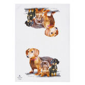 Ashdene 2 Piece Daschund Puppy Love Kitchen Towel Set