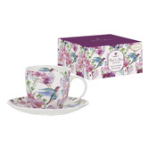 Ashdene Birds &amp; Blooms 260ml Teacup &amp; Saucer Set