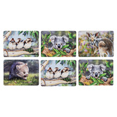 Ashdene 6 Piece Babies of the Bush Placemat Set