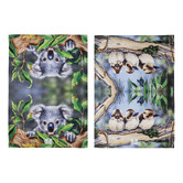 Ashdene 2 Piece Kookaburra &amp; Koala Babies of the Bush Kitchen Towel Set