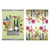 Ashdene 2 Piece Playful Bunnies Cotton Kitchen Towel Set