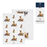 Ashdene 2 Piece Staffy Terrier Puppy Love Kitchen Towel Set