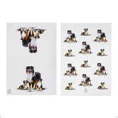 Ashdene 2 Piece Australian Shepherd Puppy Love Kitchen Towel Set