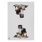 Ashdene 2 Piece Australian Shepherd Puppy Love Kitchen Towel Set