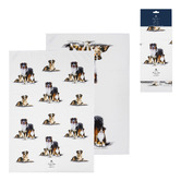 Ashdene 2 Piece Australian Shepherd Puppy Love Kitchen Towel Set