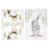 Ashdene 2 Piece Bunny Tales Cotton Tea Towel Set