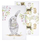 Ashdene 2 Piece Bunny Tales Cotton Tea Towel Set