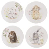 Ashdene 4 Piece Bunny Tales 20cm Side Plate Set