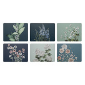 Ashdene 6 Piece Blue &amp; Green Secret Garden Placemat Set