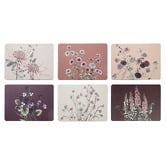 Ashdene 6 Piece Pink &amp; Red Secret Garden Placemat Set