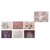 Ashdene 6 Piece Pink &amp; Red Secret Garden Placemat Set