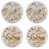 Ashdene 4 Piece Garden 20cm Hens Side Plate Set