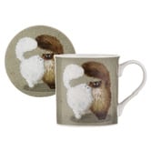 Ashdene Kim's Cats Double Puff 330ml Mugs &amp; Coasters