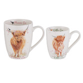 Ashdene 2 Piece Mini Me Mumma &amp; Little Coo Mug Set