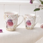Ashdene 2 Piece Mini Me Tweet Tweet &amp; Peep Peep Mug Set