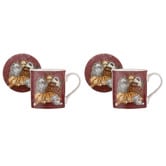 Ashdene Kim's Cats Friends Family 330ml Mugs &amp; Coasters