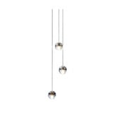 Observatory Lighting Bocci 14.1 Replica Iron and Crystal Pendant Light