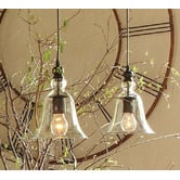 Observatory Lighting Rustic Glass Bell Pendant Light