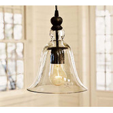 Observatory Lighting Rustic Glass Bell Pendant Light