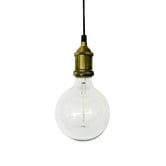 Observatory Lighting Industrial Brass Bare Edison Bulb Drop Pendant Light