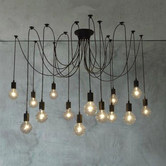 Observatory Lighting Replica 14 Heads Thomas Edison Bulb Chandelier