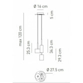 Observatory Lighting Spillray Replica 3 Light Pendant