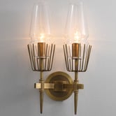 Observatory Lighting Chaillot Replica Glass 2 Light Wall Sconce