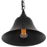 Observatory Lighting Black Barnard Metal Pendant Light