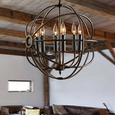 Observatory Lighting Foucault's Orb Replica Iron Chandelier