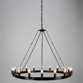 Observatory Lighting Large Camino Iron Chandelier
