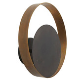 Observatory Lighting Circle Metal Wall Sconce