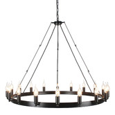 Observatory Lighting Large Camino Iron Chandelier