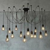Observatory Lighting Replica 14 Heads Thomas Edison Bulb Chandelier