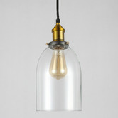 Observatory Lighting Clear Cloche Filament Pendant Light