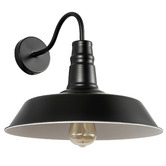 Observatory Lighting Levy Black Iron Wall Sconce