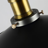 Observatory Lighting Aged Steel Filament Pendant Light