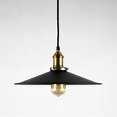 Observatory Lighting Aged Steel Filament Pendant Light