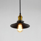 Observatory Lighting Aged Steel Filament Pendant Light