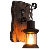 Observatory Lighting Homer Wood &amp; Metal Wall Sconce