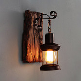 Observatory Lighting Homer Wood &amp; Metal Wall Sconce