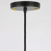 Observatory Lighting Black Harvey Caged Pendant Light